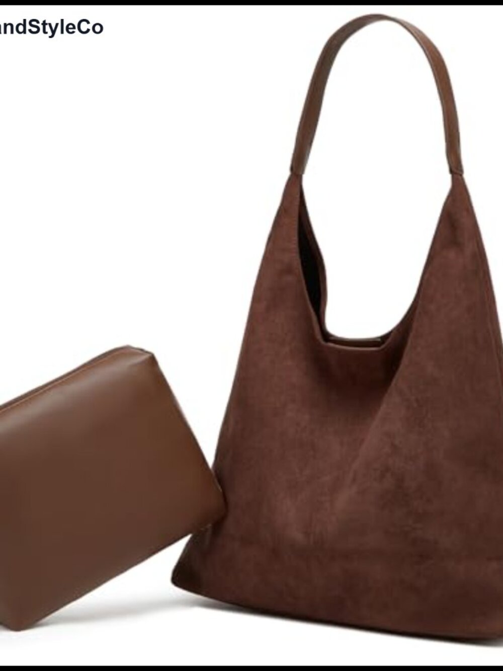 EMGILL Faux Leather Slouchy Hobo Tote Bag Work Office Travel Handbag